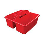 Deflecto Antimicrobial Creativity Storage Caddy, Red view 1