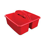 Deflecto Antimicrobial Creativity Storage Caddy, Red view 2