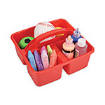 Deflecto Antimicrobial Creativity Storage Caddy, Red view 3