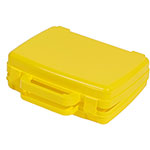 Deflecto Antimicrobial Storage Case Yellow - External Dimensions: 8.6