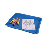 Deflecto Little Artist Antimicrobial Finger Paint Tray, 16 x 1.8 x 12, Blue view 2