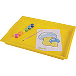 Deflecto Antimicrobial Finger Paint Tray - Painting - 1.83