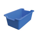Deflecto Antimicrobial Rectangle Storage Bin, Blue view 1