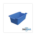 Deflecto Antimicrobial Rectangle Storage Bin, Blue view 3