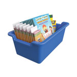 Deflecto Antimicrobial Rectangle Storage Bin, Blue view 4