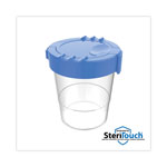 Deflecto Antimicrobial No Spill Paint Cup, 3.46 w x 3.93 h, Blue view 1