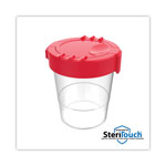 Deflecto Antimicrobial No Spill Paint Cup, 3.46 w x 3.93 h, Red view 1