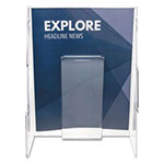 Deflecto Stand-Tall Wall-Mount Literature Rack, Magazine, 9.13w x 3.25d x 11.88h, Clear view 3
