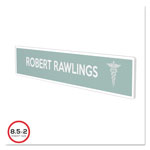 Deflecto Superior Image Cubicle Nameplate Sign Holder, 8 1/2 x 2 Insert, Clear orginal image