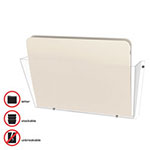 Deflecto Unbreakable DocuPocket Wall File, Letter, 14 1/2 x 3 x 6 1/2, Clear view 1
