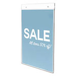 Deflecto Classic Image Wall-Mount Sign Holder, Portrait, 8 1/2 x 11, Clear view 1