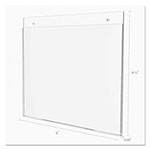 Deflecto Classic Image Wall-Mount Sign Holder, Landscape, 11 x 8 1/2, Clear view 4