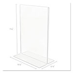 Deflecto Classic Image Double-Sided Sign Holder, 5 x 7 Insert, Clear view 4