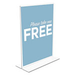 Deflecto Classic Image Double-Sided Sign Holder, 8 1/2 x 11 Insert, Clear view 2