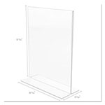 Deflecto Classic Image Double-Sided Sign Holder, 8 1/2 x 11 Insert, Clear view 4