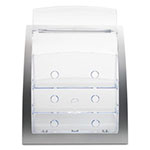 Deflecto 3-Tier Literature Holder, Leaflet Size, 11.25w x 6.94d x 13.31h, Silver view 2