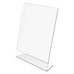Deflecto Classic Image Slanted Sign Holder, Portrait, 8 1/2 x 11 Insert, Clear view 5