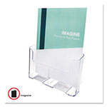 Deflecto DocuHolder for Countertop/Wall-Mount, Magazine, 9.25w x 3.75d x 10.75h, Clear view 1