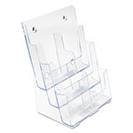Deflecto 6-Compartment DocuHolder, Leaflet Size, 9.63w x 6.25d x 12.63h, Clear view 2