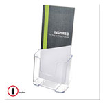 Deflecto DocuHolder for Countertop/Wall-Mount, Leaflet Size, 4.25w x 3.25d x 7.75h, Clear view 2