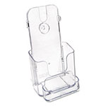 Deflecto DocuHolder for Countertop/Wall-Mount w/Card Holder, 4.38w x 4.25d x 7.75h, Clear view 5