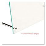 Deflecto Superior Image Beveled Edge Sign Holder, Letter Insert, Clear/Green-Tinted Edges view 3