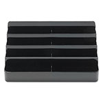 Deflecto 8-Tier Recycled Business Card Holder, 400 Card Cap, 7 7/8 x 3 7/8 x 3 3/8, Black view 5