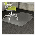 Deflecto EconoMat Occasional Use Chair Mat, Low Pile Carpet, Roll, 36 x 48, Lipped, Clear view 5
