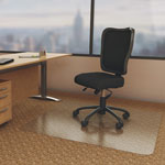 Deflecto EconoMat Occasional Use Chair Mat, Low Pile Carpet, Flat, 46 x 60, Rectangle, Clear orginal image
