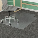 Deflecto SuperMat Vinyl, Beveled Chair Mat for Medium Weight Carpeting, 46x60, 25x12 Lip orginal image