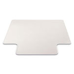 Deflecto RollaMat Frequent Use Chair Mat, Med Pile Carpet, Flat, 36 x 48, Lipped, Clear view 1