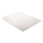 Deflecto RollaMat Frequent Use Chair Mat, Medium Pile Carpet, Flat, 46 x 60, Rectangle, Clear view 3