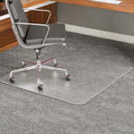 Deflecto ExecuMat All Day Use Chair Mat for High Pile Carpet, 45 x 53, Wide Lipped, Clear orginal image