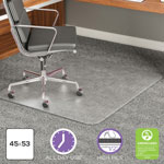 Deflecto ExecuMat Vinyl Chair Mat for Highest Pile/Plush Padded Carpet, 45x53, No Lip view 3