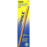 Dixon Oriole HB No. 2 Pencils - #2 Lead - Black Lead - Yellow Wood Barrel - 12 / Dozen view 1