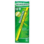 Dixon Ticonderoga Ticonderoga Beginners Woodcase Pencil with Microban Protection, HB (#2), Black Lead, Yellow Barrel, Dozen view 1