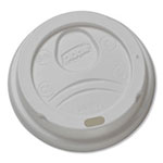 Dixie Dome Hot Drink Lids, 8oz Cups, White, 100/Sleeve, 10 Sleeves/Carton view 1