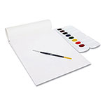 Prang Prang® Watercolor Paper Pad, Unruled, White/Multicolor Cover, 30 White 9 x 12 Sheets view 1