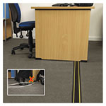 D-Line® Medium-Duty Floor Cable Cover, 3.25 x 0.5 x 6 ft, Black with Yellow Stripe view 2