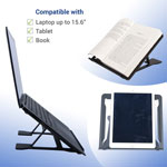 First-Base Portable Laptop Stand With 6 Height Levels, Notebook, Tablet Support, Aluminum Alloy, Black view 1