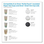 Dixie Hot Cups, Paper, 8oz, Coffee Dreams Design, 1000/Carton view 5