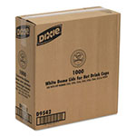 Dixie Dome Drink-Thru Lids, Fits 10, 12, 16oz Paper Hot Cups, White, 1000/Carton view 3