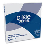 Dixie All-Purpose Food Wrap, Dry Wax Paper, 12 x 12, White, 1,000/Carton orginal image