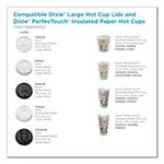 Dixie Reclosable Lids for 12 & 16oz Hot Cups, White, 100 Lids/Pack, 10 Packs/Carton view 1