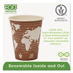 Eco-Products World Art Renewable Compostable Hot Cups, 8 oz., 50/PK, 20 PK/CT view 4