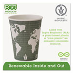 Eco-Products World Art Renewable and Compostable Insulated Hot Cups, PLA, 12 oz, 40/Packs, 15 Packs/Carton view 2