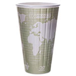 Eco-Products World Art Renewable and Compostable Insulated Hot Cups, PLA, 16 oz, 40/Packs, 15 Packs/Carton view 1