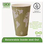 Eco-Products World Art Renewable and Compostable Insulated Hot Cups, PLA, 16 oz, 40/Packs, 15 Packs/Carton view 3