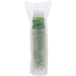 Eco-Products GreenStripe Cold Cups - 12 fl oz - 1000 / Carton - Clear, Green - Polylactic Acid (PLA), Plastic - Cold Drink view 5