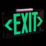 LumAware Photoluminescent Lucite Clear Exit Sign, UL 924 Listed view 1